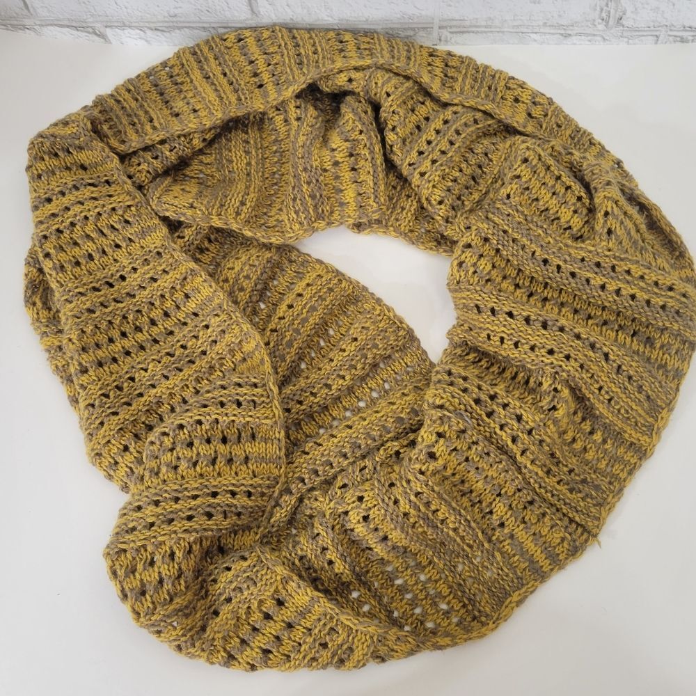 Cute mustard color infinity scarf
